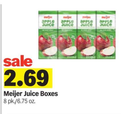 Meijer Juice Boxes