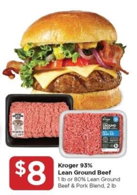 Kroger 93% Lean Ground Beef