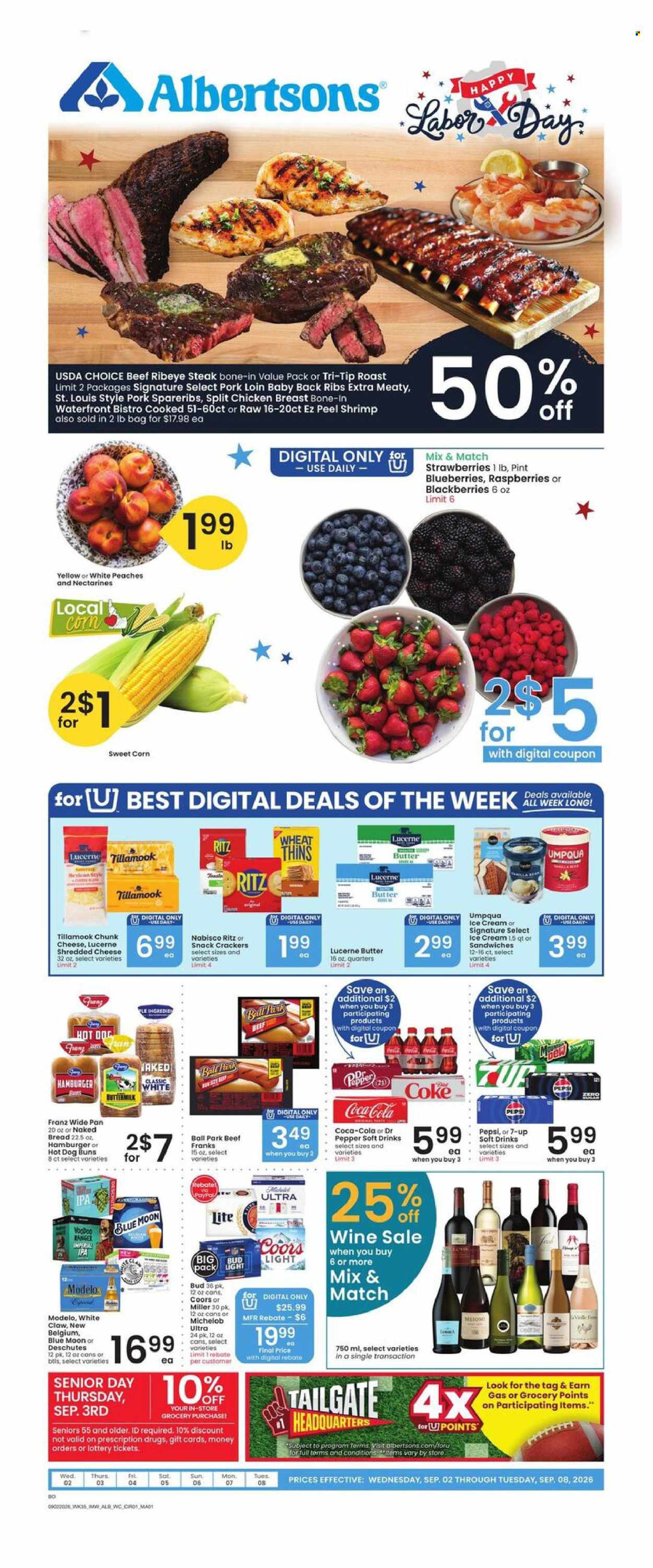 Albertsons ad - 09/02/2026 - 09/08/2026. Page 1