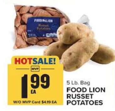 FOOD LION RUSSET POTATOES