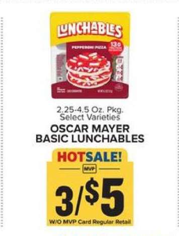 Oscar Mayer Basic Lunchables