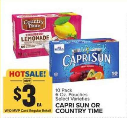 Capri Sun or Country Time