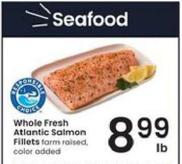Whole Fresh Atlantic Salmon Fillets