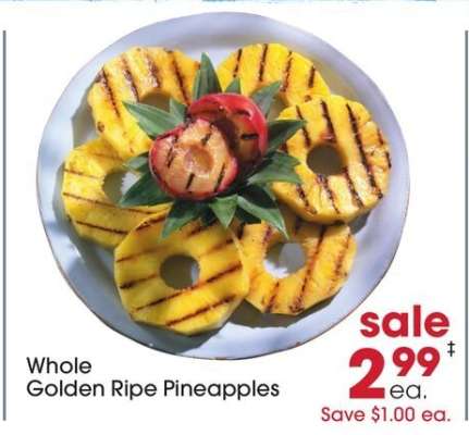 Whole Golden Ripe Pineapples