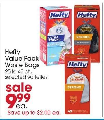 Hefty Value Pack Waste Bags