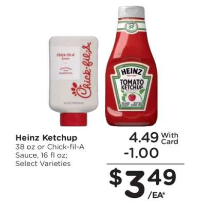 Heinz Ketchup or Chick-fil-A Sauce