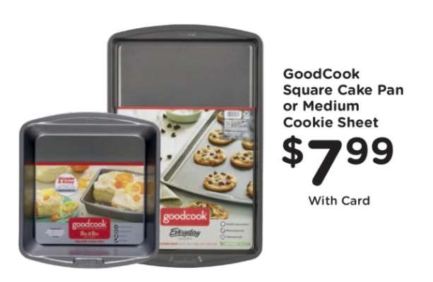 GoodCook Square Cake Pan or Medium Cookie Sheet