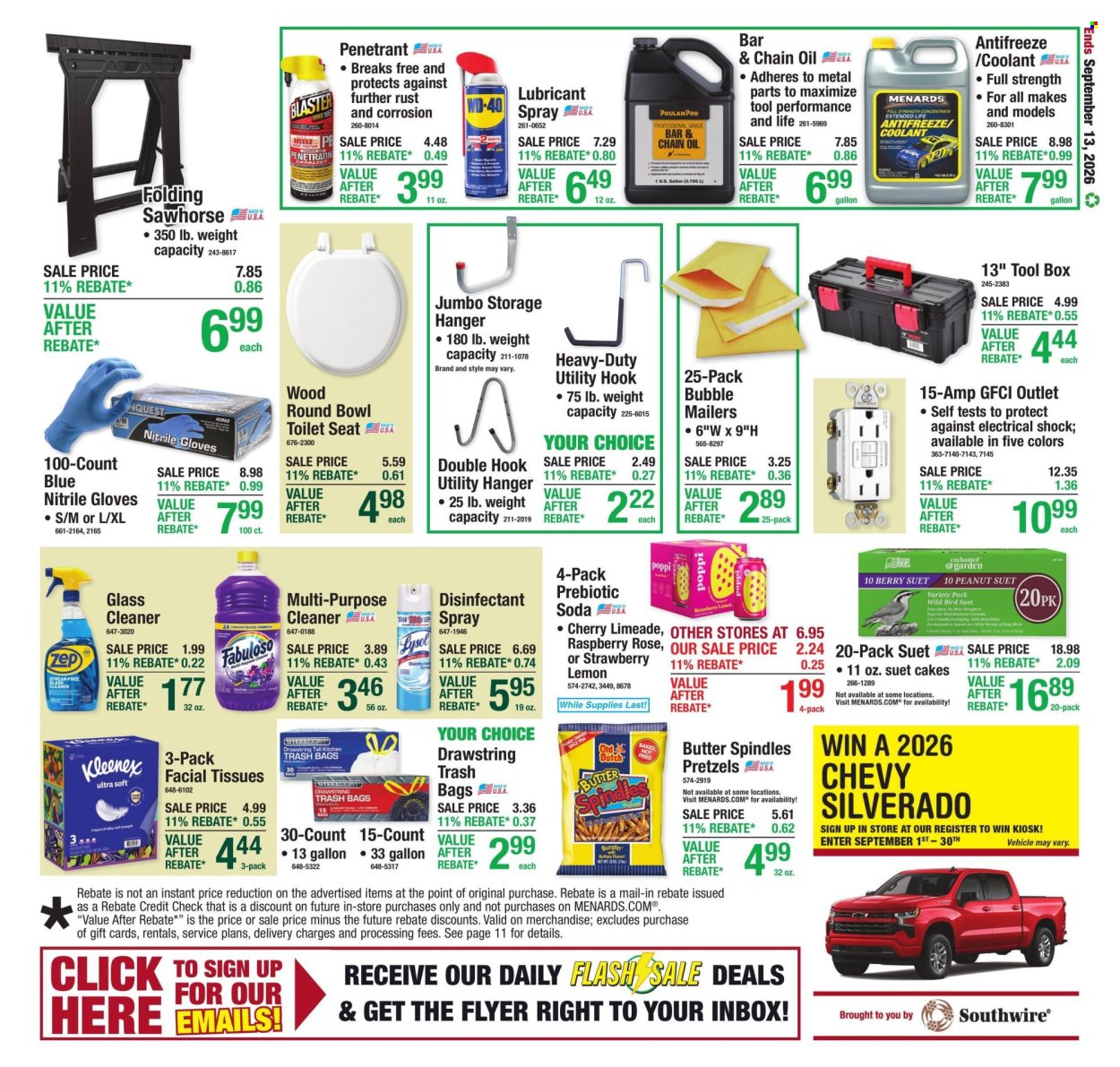 Menards ad - 09/03/2026 - 09/13/2026. Page 20