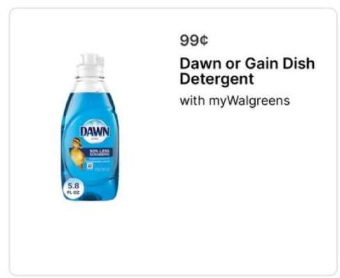 Dawn or Gain Dish Detergent