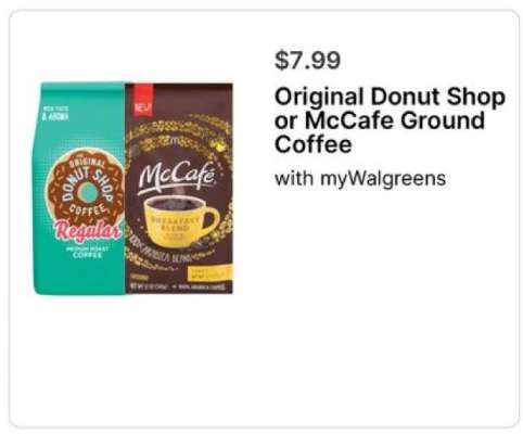 Original Donut Shop or McCafe Ground Coffee