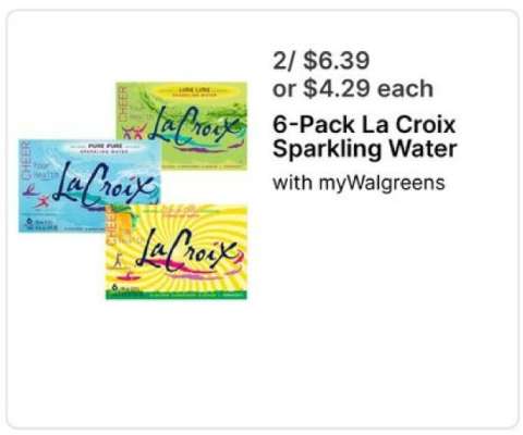 6-Pack La Croix Sparkling Water