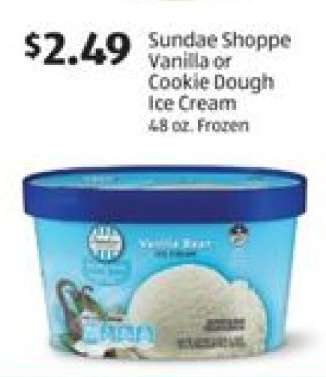 Sundae Shoppe Vanilla or Cookie Dough Ice Cream