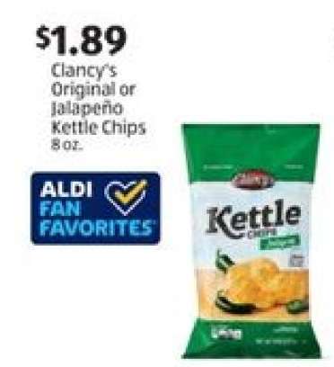 Clancy's Original or Jalapeño Kettle Chips
