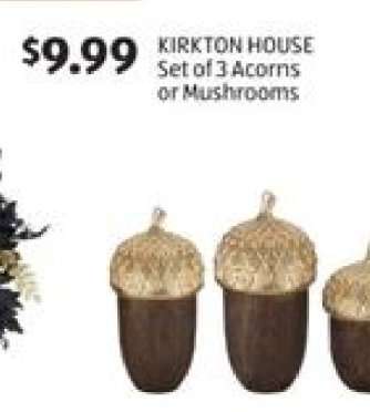 KIRKTON HOUSE Set of 3 Acorns or Mushrooms