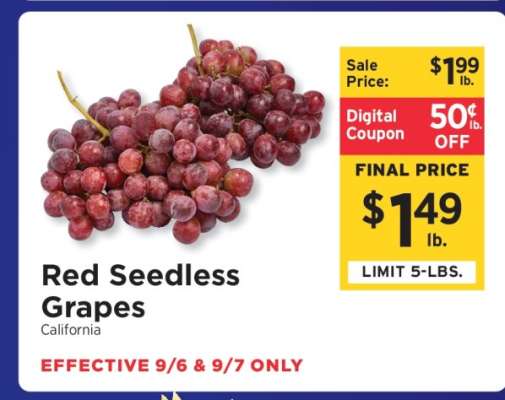Red Seedless Grapes