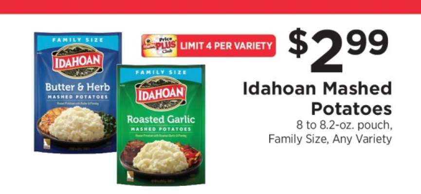 Idahoan Mashed Potatoes