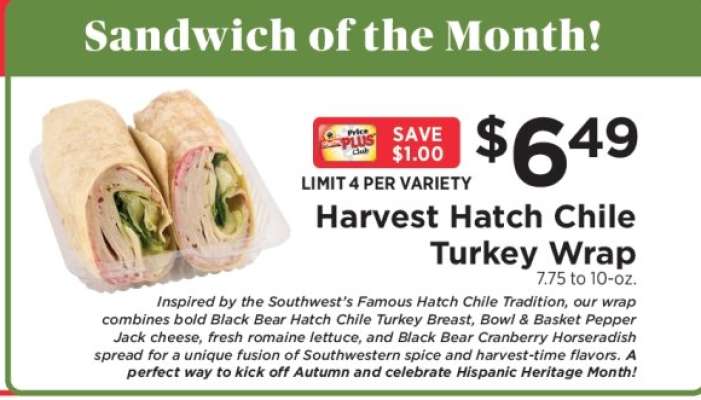 Harvest Hatch Chile Turkey Wrap