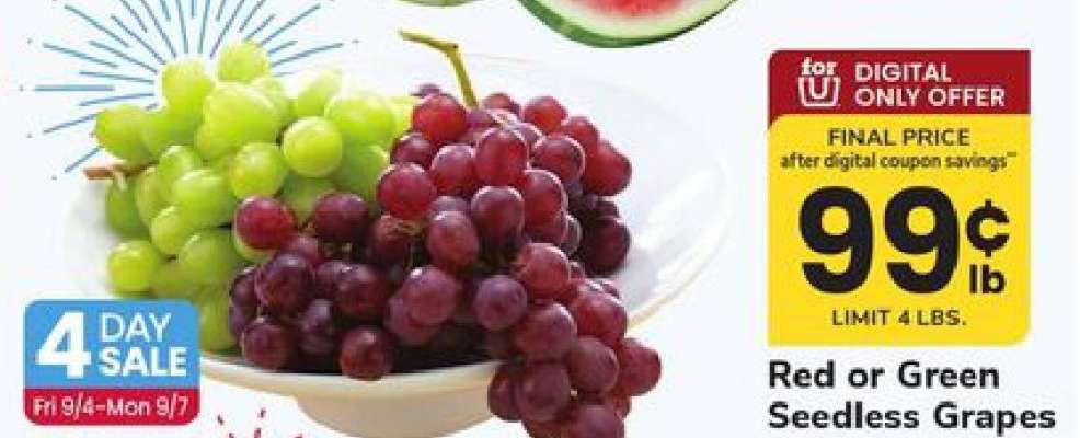 Red or Green Seedless Grapes