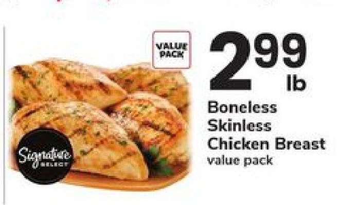 Signature Select Boneless Skinless Chicken Breast
