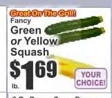 Fancy Green or Yellow Squash