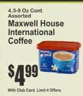 Maxwell House International Coffee