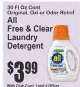 All Free & Clear Laundry Detergent