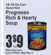 Progresso Rich & Hearty Soup