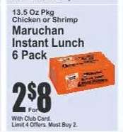 Maruchan Instant Lunch 6 Pack