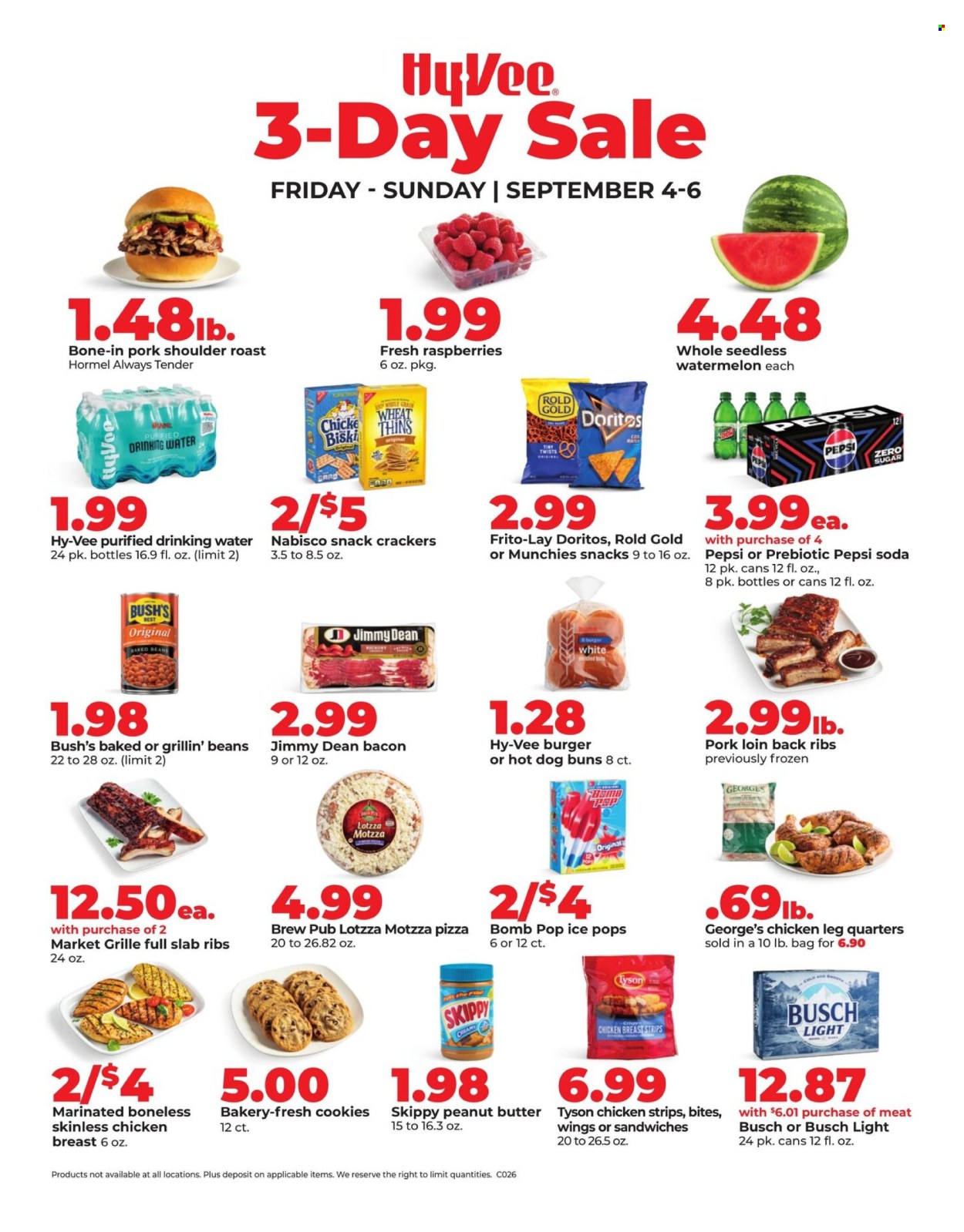 Hy-Vee ad - 09/04/2026 - 09/06/2026. Page 1