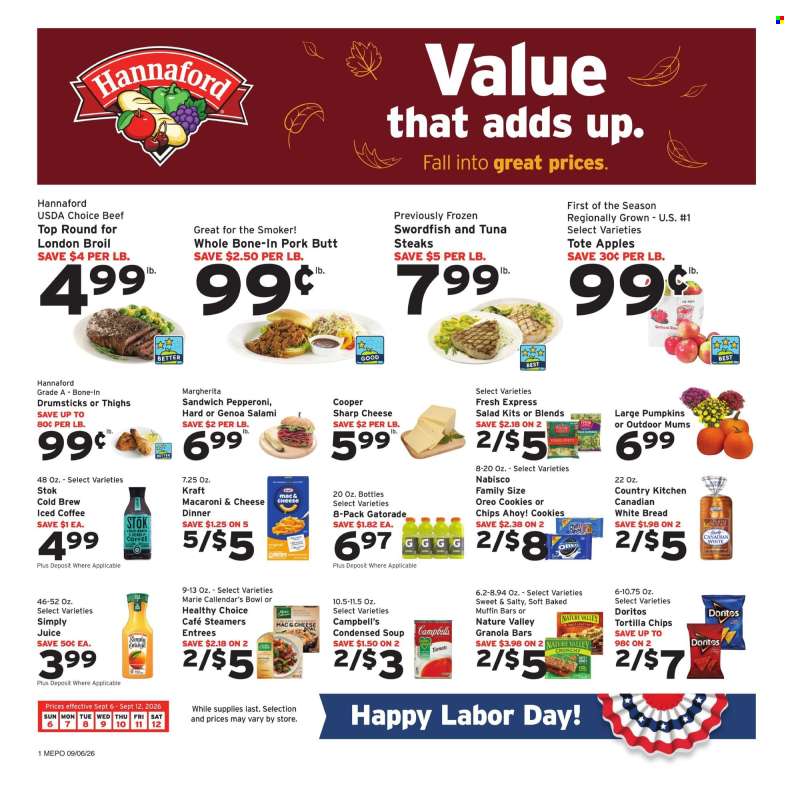 Hannaford Flyer - 09/06/2026 - 09/12/2026.