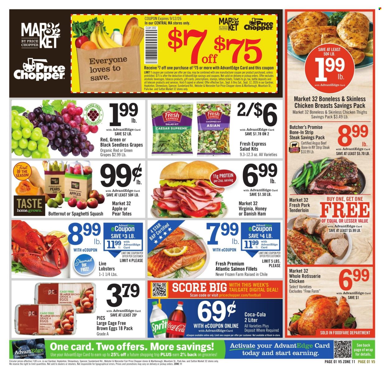 Price Chopper ad - 09/06/2026 - 09/12/2026. Page 1