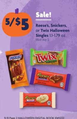Reese's, Snickers, or Twix Halloween Singles