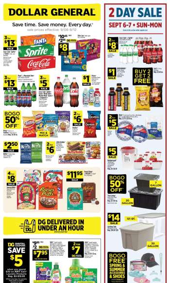 Dollar General Flyer - 09/06/2026 - 09/12/2026.
