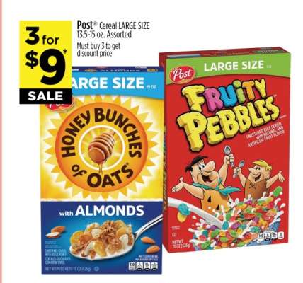 Post Cereal LARGE SIZE