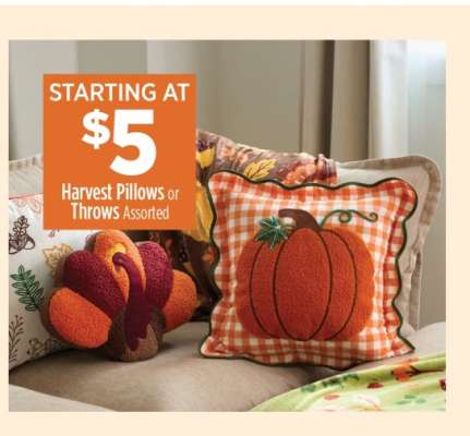 Harvest Pillows or Throws