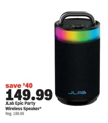 JLab Epic Party Wireless Speaker