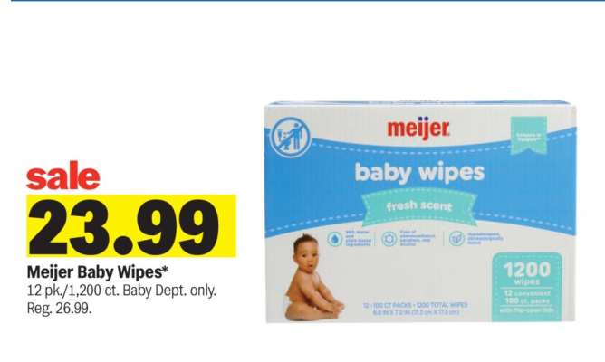 Meijer Baby Wipes*