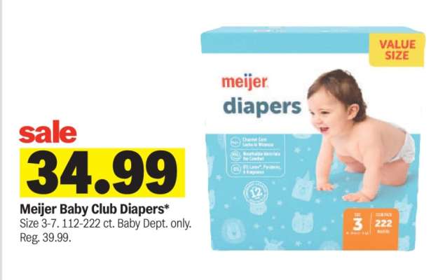 Meijer Baby Club Diapers