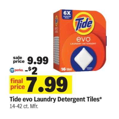 Tide evo Laundry Detergent Tiles
