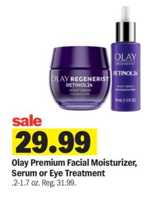 Olay Premium Facial Moisturizer, Serum or Eye Treatment