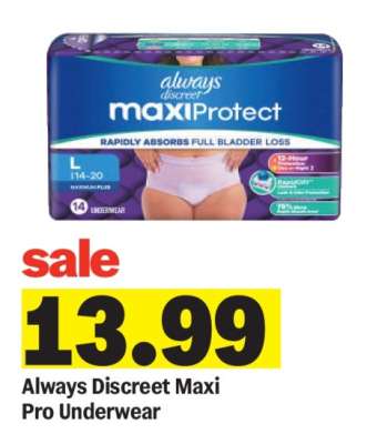 Always Discreet Maxi Pro Underwear