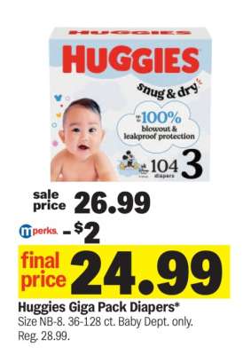 Huggies Giga Pack Diapers