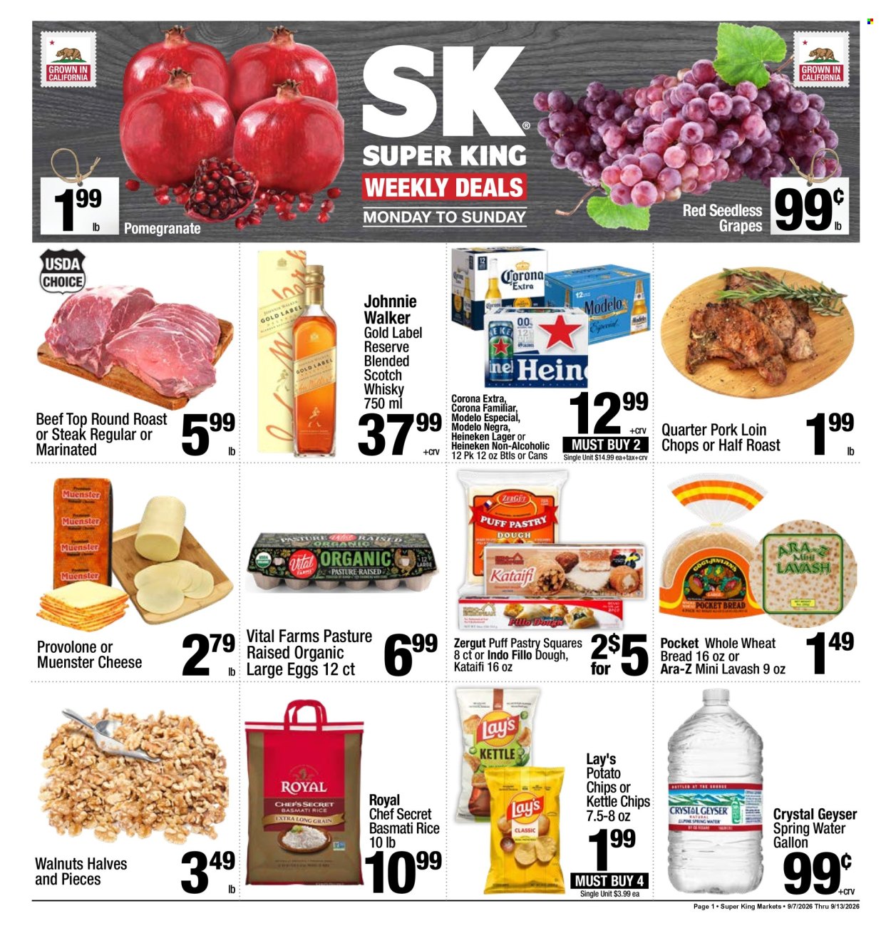 Super King Markets ad - 09/07/2026 - 09/13/2026. Page 1