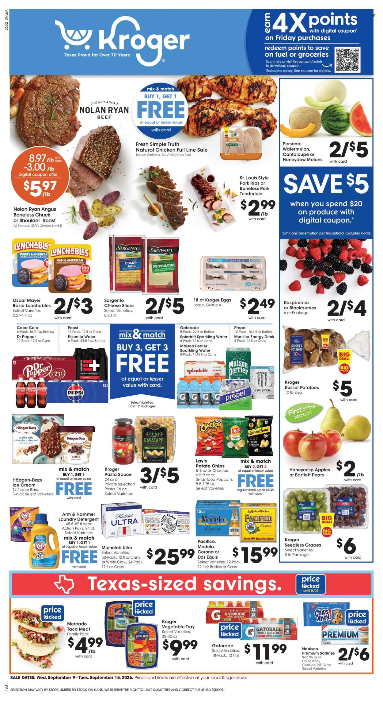 Kroger ad - 09/09/2026 - 09/15/2026. Page 1
