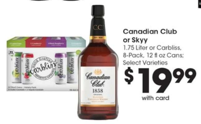 Canadian Club or Skyy