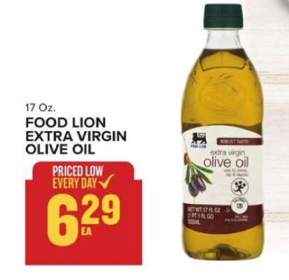 FOOD LION EXTRA VIRGIN OLIVE OIL
