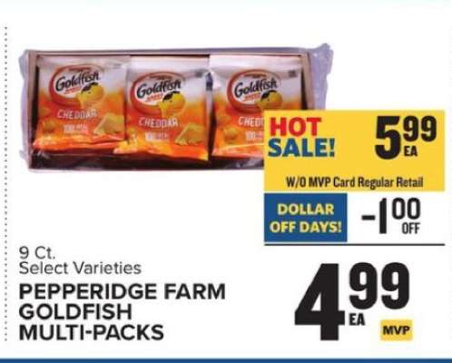PEPPERIDGE FARM GOLDFISH MULTI-PACKS