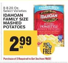 Idahoan Family Size Mashed Potatoes
