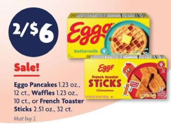 Eggo Pancakes, Waffles, or French Toaster Sticks