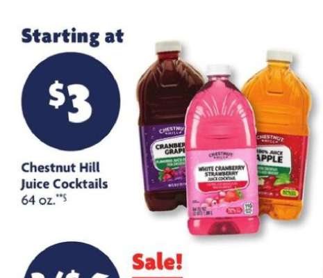 Chestnut Hill Juice Cocktails